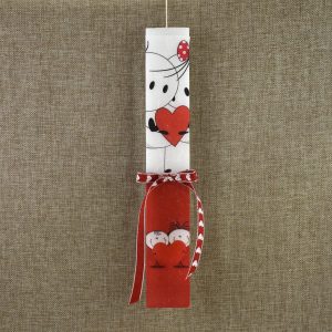 Λαμπάδα καρδιά ντεκουπαζ