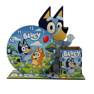 Παιδικό Ξύλινο Σετ Γραφείου 4 Τεμαχίων "Bluey & Bingo"